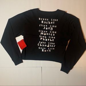 FRIENDS Graphic Long sleeve Cropped Tee